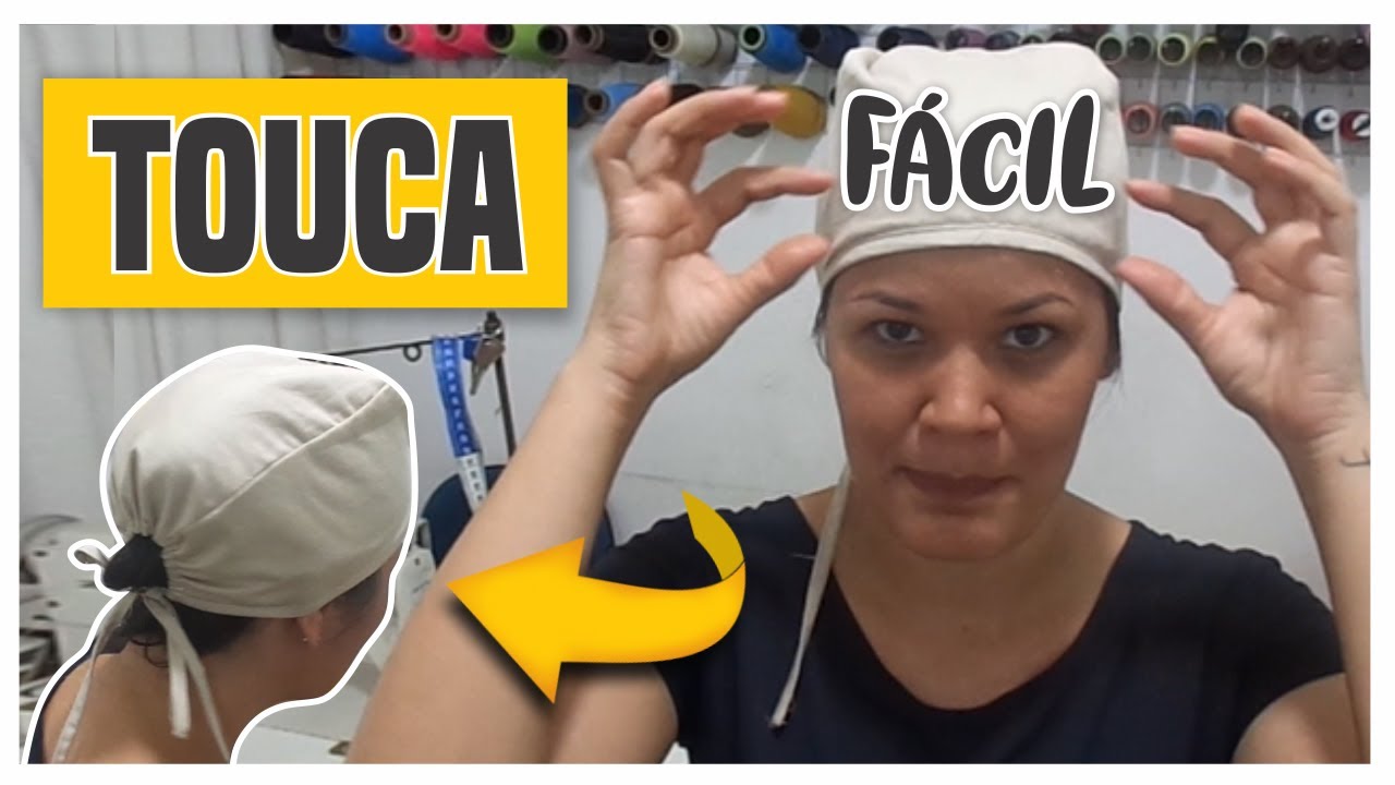 Como fazer Touca Cirúrgica ou Culinária Molde | Passo a Passo