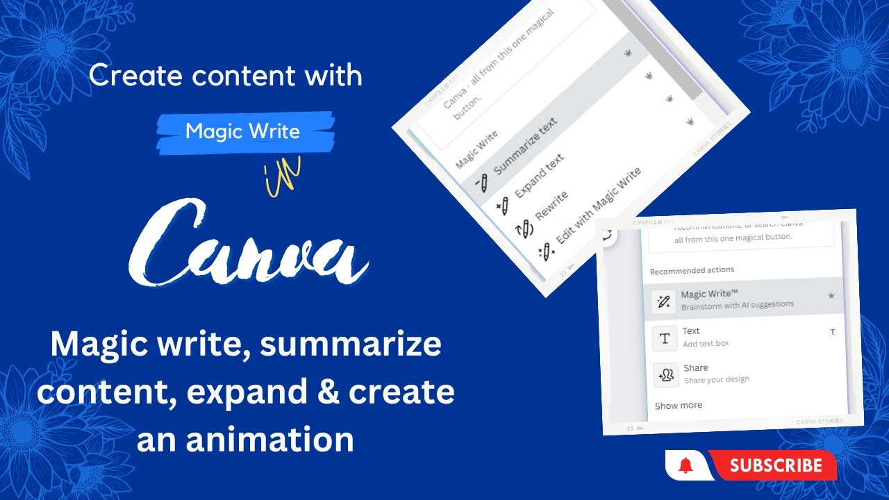 Introducing Magic Write 🪄 | Canva's AI Copy Generator | Canva New AI features