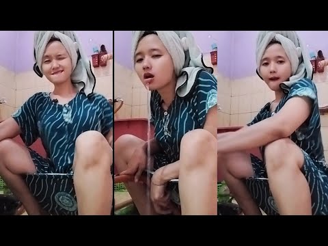 Cewek Daster Live Bigo, nyuci kang_ang