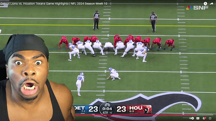 LIONS FAN REACTS TO Detroit Lions vs. Houston Texans Game Highlights | NFL 2024 Season Week 10