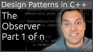 The Observer Design Pattern in C++ - Part 1 of n - A simple implementation