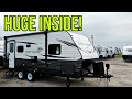 Crazy Compact RV that's HUGE inside! Open Range 20FBS