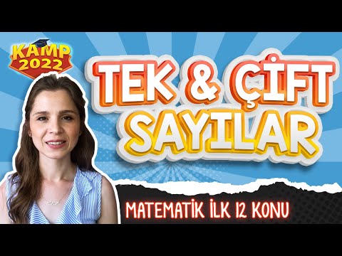 Tek ve Çift Sayılar | 📚Matematik İlk 12 Konu #Kamp2022 #tyt2022MAT2