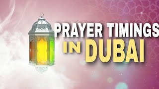 Azan time in Dubai | Muslim Prayer Timings In Dubai | UAE | August 15th  to 21st 2020 screenshot 1