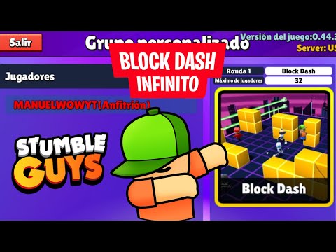 🔴 AO VIVO- STUMBLE GUYS👑 JOGANDO BLOCK DASH INFINITO😛 LANCEI NA