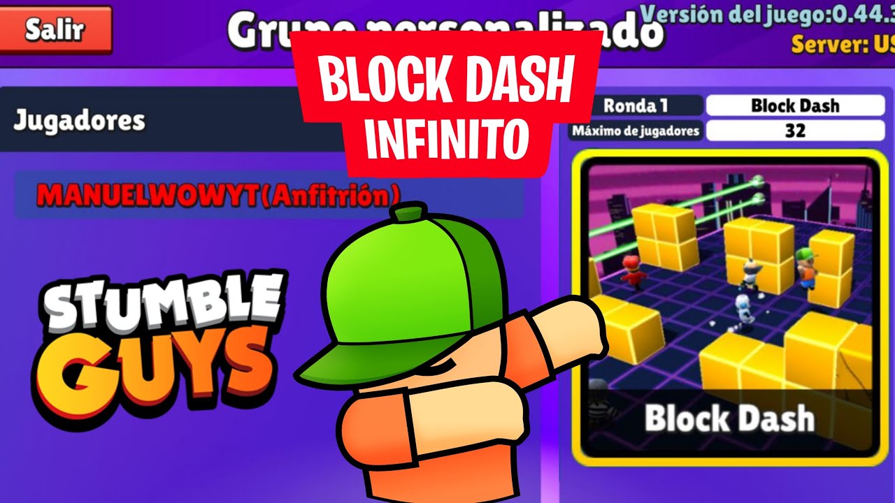 🔴 AO VIVO- STUMBLE GUYS👑 F BLOCK DASH INFINITO TROPA😓 LANCEI NA