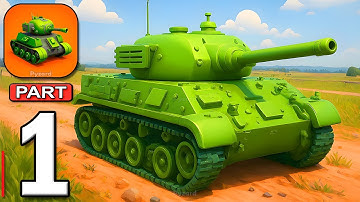 Tank Craft 3D - Gameplay Walkthrough Part 1 - Tank Merge Craft Battle (Android, iOS)