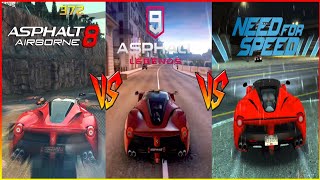 🔥Asphalt 9 Legends Vs Asphalt 8 Airborne Vs NFS No Limits🔥Comparison - Which is best for mobile? screenshot 5