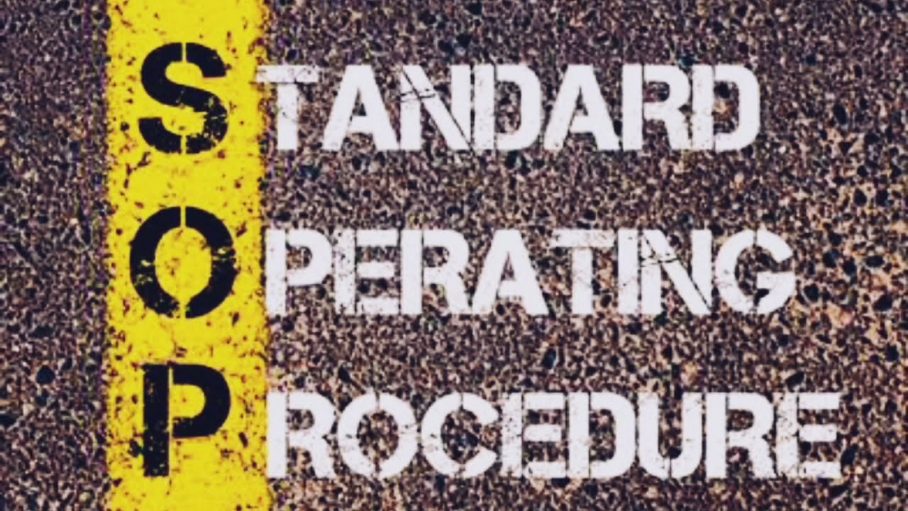 Standard operating procedures explain in tamil