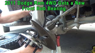 A 2011 Dodge Ram gets a New Front Hub Bearing. by 737mechanic 166 views 1 month ago 23 minutes