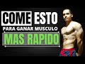 QUE COMER ANTES DURANTE Y DESPUES DE ENTRENAR PARA GANAR MASA MUSCULAR