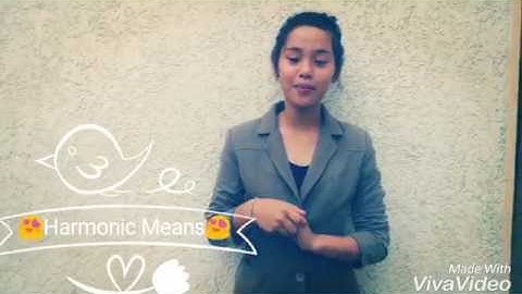 how to solve Harmonic Means math tutorial video