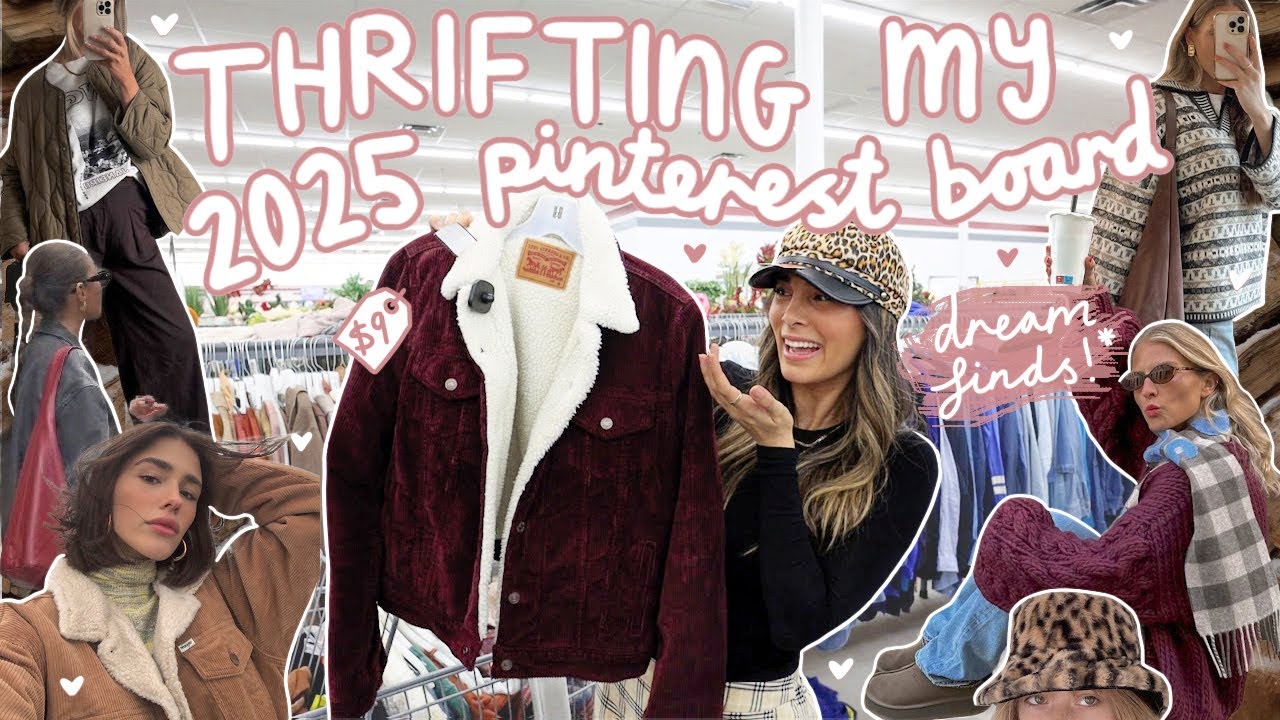 THRIFT WITH ME for a NEW WARDROBE for 2025✨ *new year, new dreamy finds!*