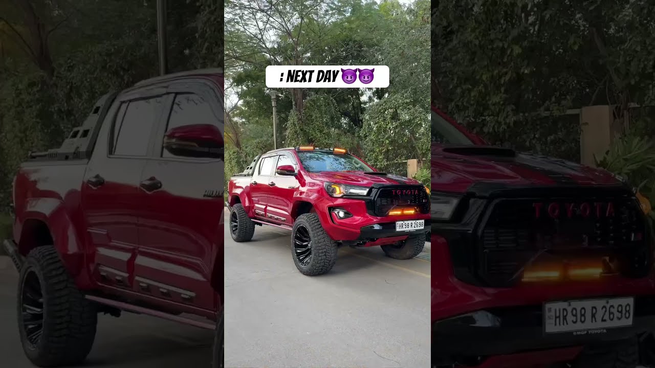 Day 1 Vs 2 Before After Hilux Automobile Modifiedhilux Dreamcar Supercars 4x4 Mods