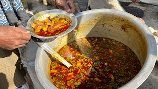 Famous street food mutton Siri paye Dhaba Hotel