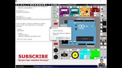 MENYALAKAN LED DI PIN 13 MENGGUNAKAN SOFTWARE SIMULASI UNO ARDUSIM || ARDUINO UNO