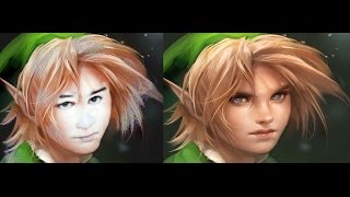 How to change your face with cartoon very easy to do with photoshop screenshot 2