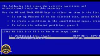 حلقه 26   فورمات وتقسيم الهارد  وتثبيت ويندوزxp اكس بي شرح مفصل احترافي screenshot 5