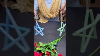 Star from the straw #straw #craft #handmade