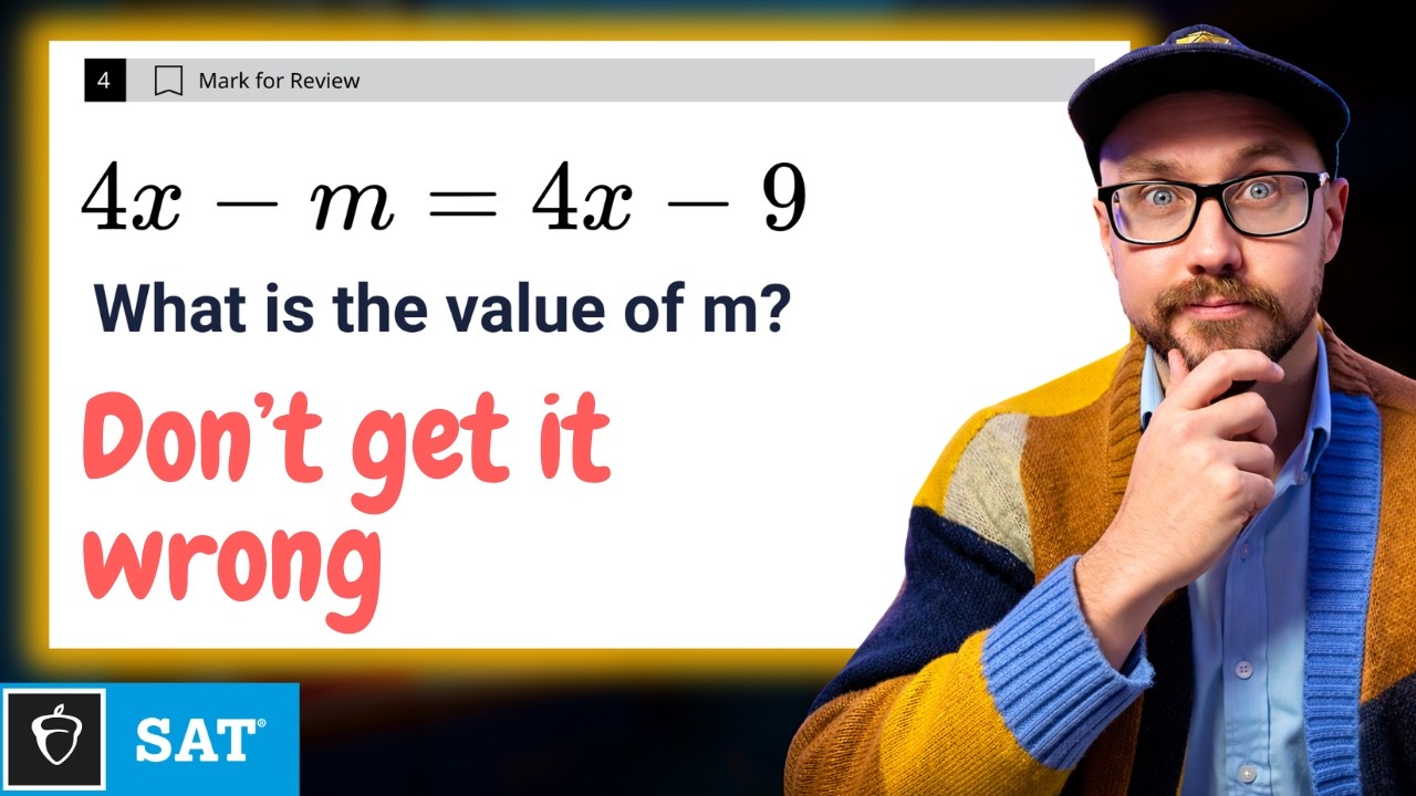 Can you solve for m? (SAT Math Question)