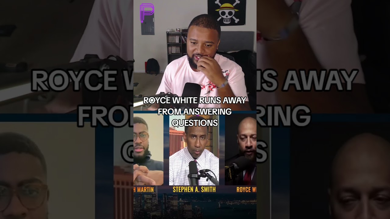 ROYCE WHITE RUNS AWAY FROM ANSWERING QUESTIONS #stephenasmith #PoliticalDebate  #donaldtrump