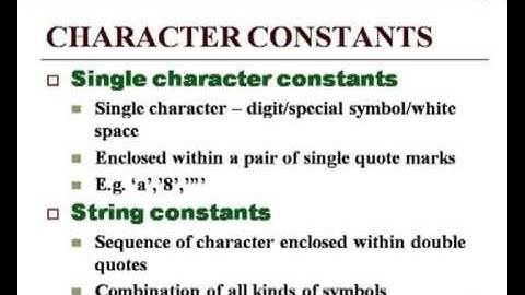 Constants and Variables in C Programming   Part 5