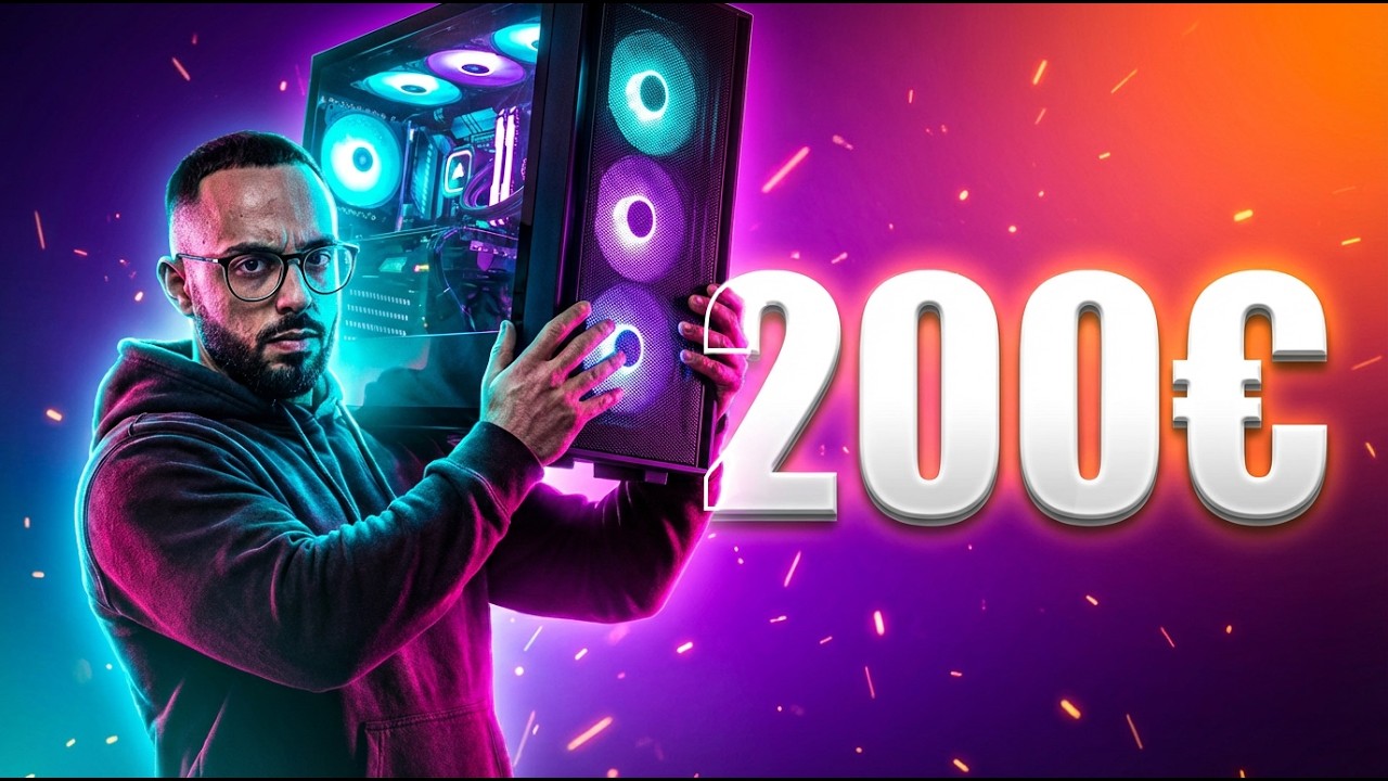 Gastei APENAS 200€ para MONTAR este PC Gamer!