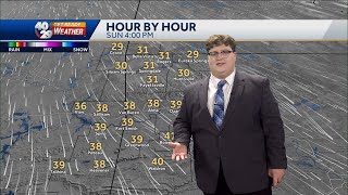Frigid Sunday conditions in Northwest Arkansas