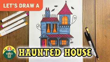 How to draw a HAUNTED HOUSE! - [Episode 108]