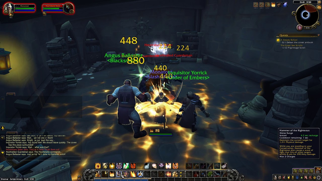 Battle for Azeroth Quest 243: A Steady Ballast (WoW, human, Paladin)