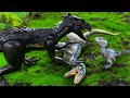 Velociraptor blue vs indoraptor jungle encounter  jurassic world