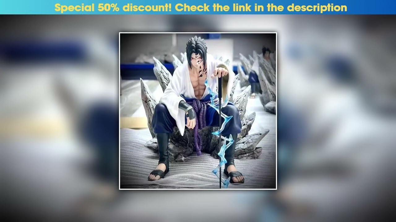 Review 18cm NARUTO Uchiha Sasuke Mantra Seal Action Figure Sitting Pose Pvc Model Statue Collection