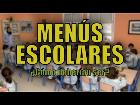 Video: Cómo Hacer Correctamente Un Menú Para Escolares