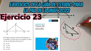 Examen de Admisión UNAH 🇭🇳 ejercicio 23 de la guía de estudio