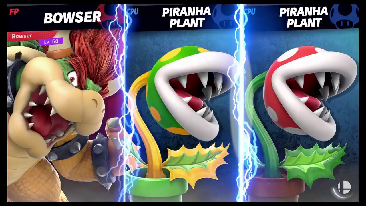 Super Smash Bros Ultimate Amiibo Fights Team Piranha Plant vs Bowser ...