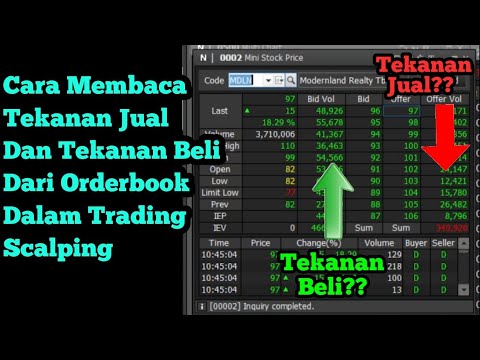 Cara Membaca Tekanan Jual Dan Tekanan Beli Dari Orderbook Dalam Trading Scalping