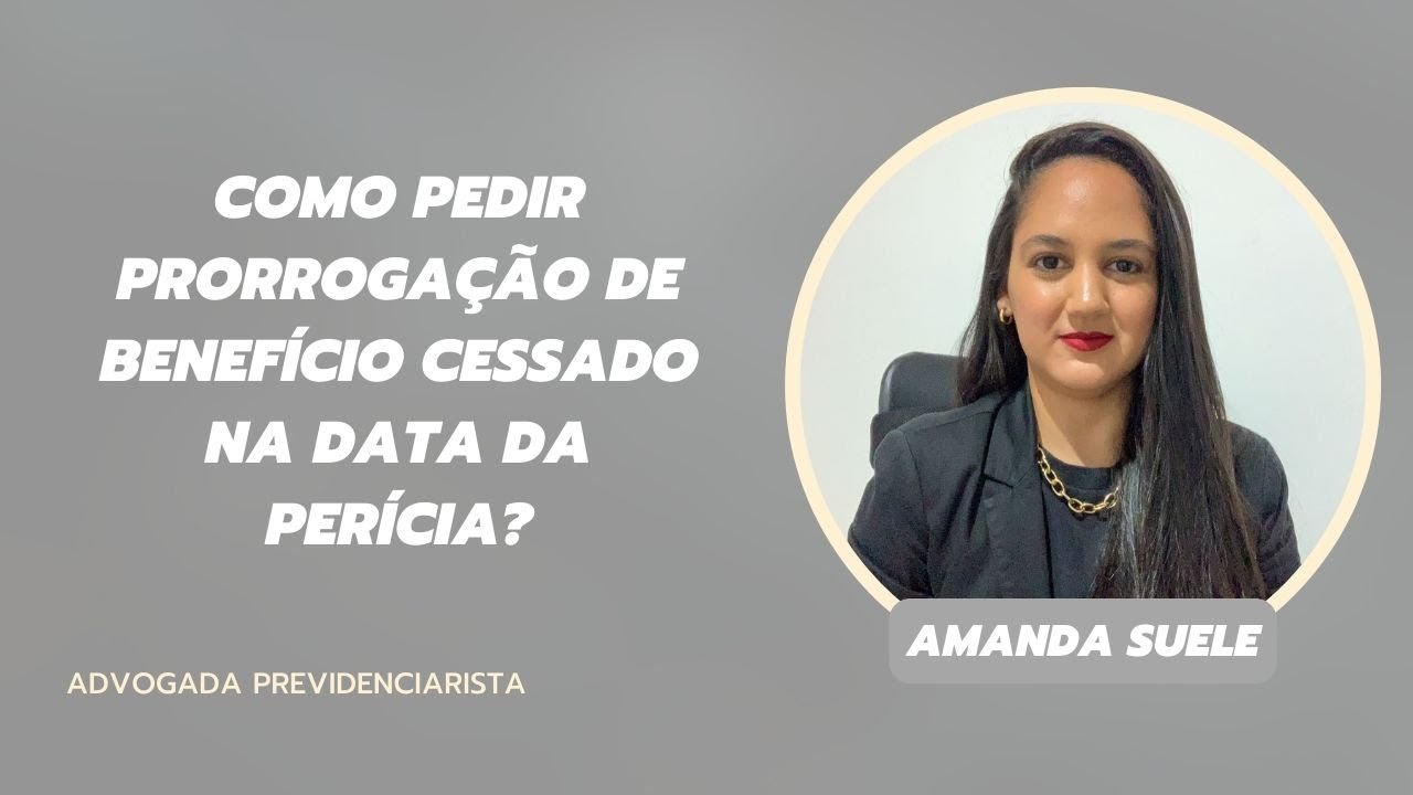 Benefício Cessado na Data da Perícia. - YouTube