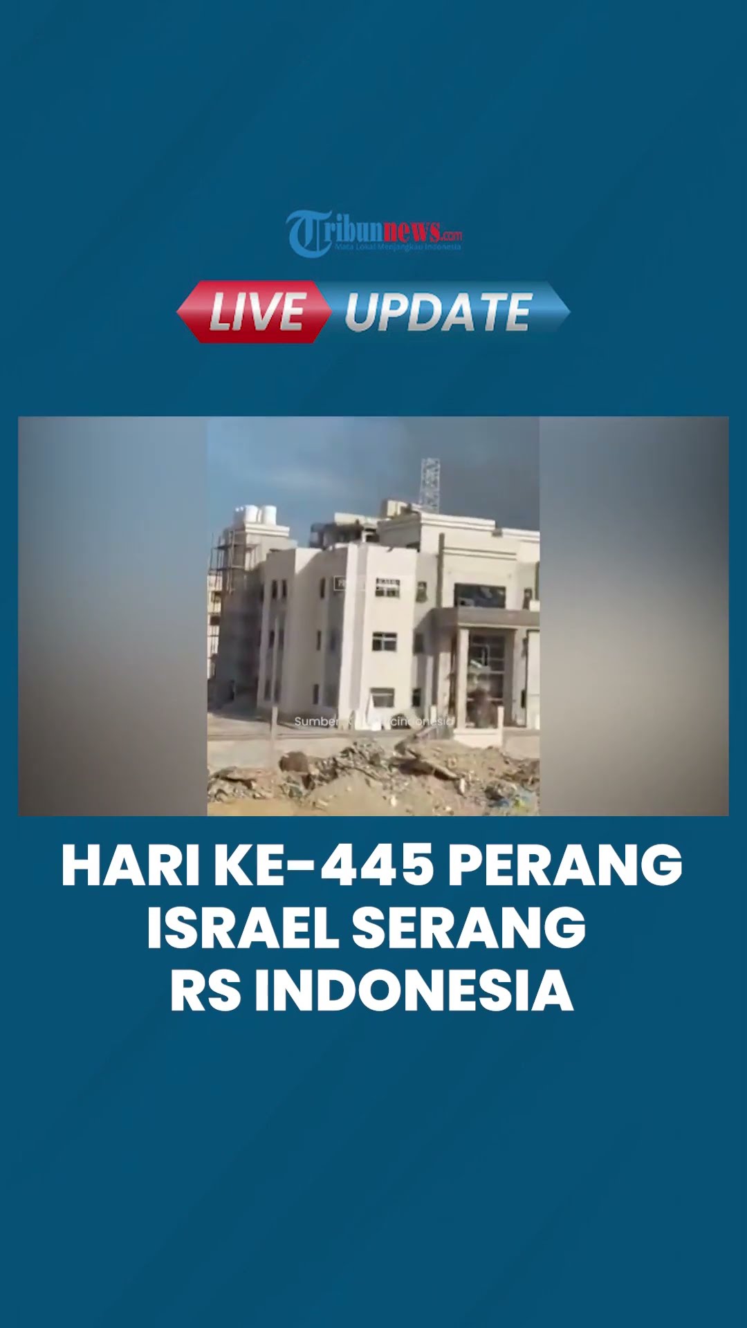Kelakukan Buruk Zionis! Serang Pusat Medis di Gaza Utara, Rumah Sakit Indonesia Ikut Jadi Sasaran