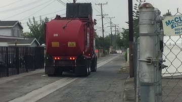 Haul Away Rubbish Services Front Loader Trash Truck #38 Autocar Xpeditor part 2