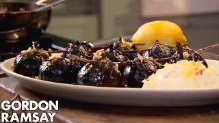 Caramelised Figs with Balsamic Vinegar, Rosemary and Ricotta | Gordon Ramsay