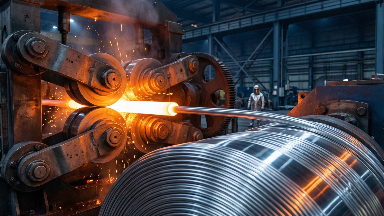 How 2,700°F Liquid Iron Becomes Ultra-Strong Steel Wire (Full Factory Transformation)