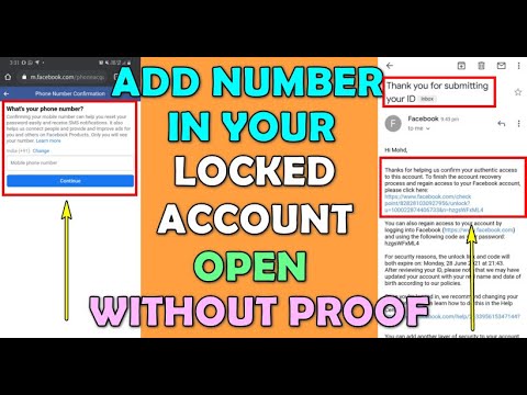 Add Your Number Or Mail In Locked Account - Locked Account Open Without Proof? | Locked Id Open 2021