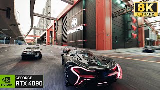 [8K] Cyberpunk 2077 NEW PHOTREALISTIC Graphics Mod | McLaren P1 Drive Through Night City