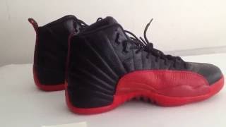 fake jordan 12 red and black