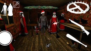 Granny and Grandpa Christmas playing on granny horror game play granny house escape 13