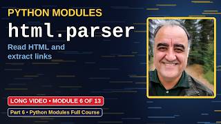 Python html.parser Module Tutorial | Python Modules Course (Module 6 of 13)