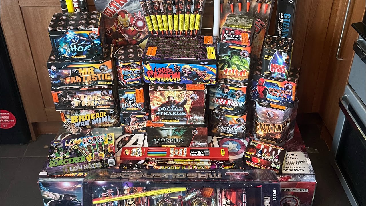 Fireworks Stash UK 2023. Avengers Assembled Crate And More.