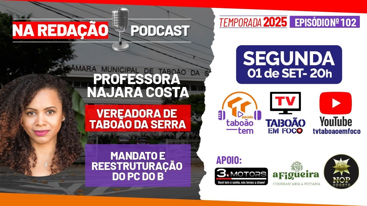 Vereadora Professora Najara Costa | Na Redação Podcast #102