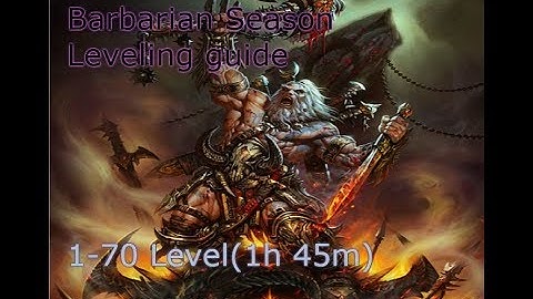 Diablo3 Barbarian 1-70 leveling guide - part 1