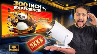 Livato HY300 Projector Review 🔥 300 Inch Screen! Best Projector Under ₹5000?